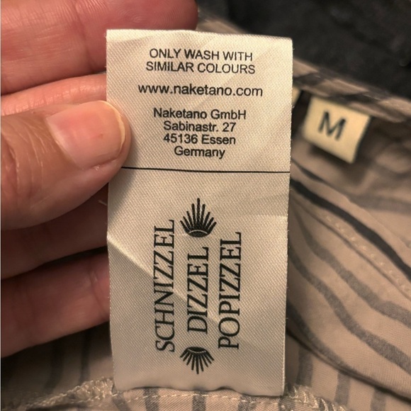 Naketano blouse grey with dark grey stripes. Size M women’s. Made in Turkey. - Picture 5 of 10